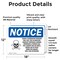 Signmission Using A Generator Indoors Will Sign With Symbol, 18 in W x Rectangle, Vinyl Decal OS-2PACK-NS-D-1218-L-18840 - alternate 2